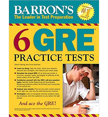 کتاب Barrons 6 GRE Practice Test