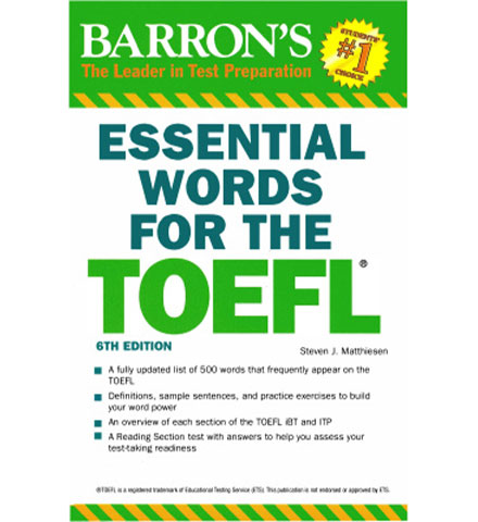 کتاب Barron's Essential Words for the TOEFL