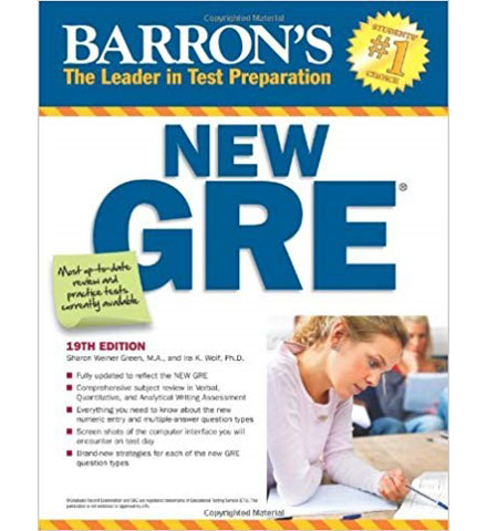کتاب Barrons New GRE 19th Edition