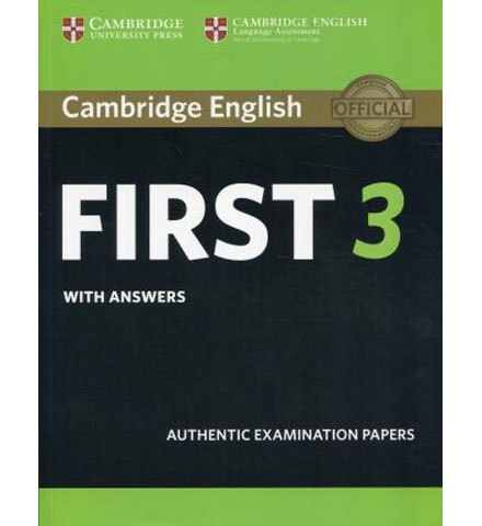کتاب Cambridge English First 3 with Answers 2018