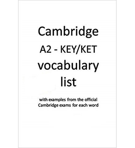 کتاب KET Vocabulary List