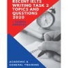 دانلود کتاب Recent IELTS Writing Task Topics and Questions 2020