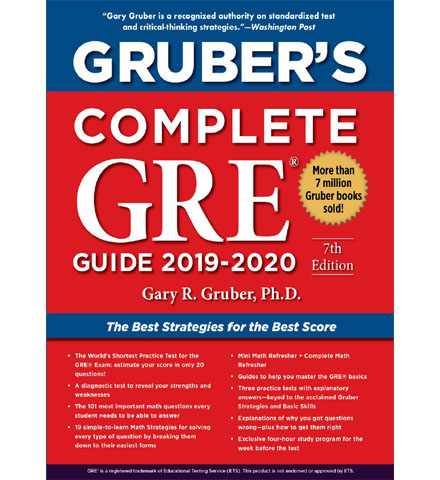 فایل کتاب Gruber's Complete GRE Guide 2019-2020 by Gary Gruber
