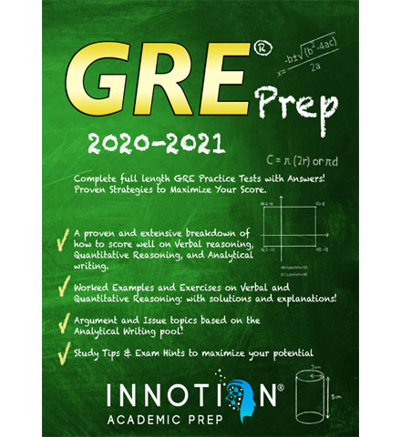 فایل کتاب Innotion gre prep 2020-2021 complete full length gre practice tests