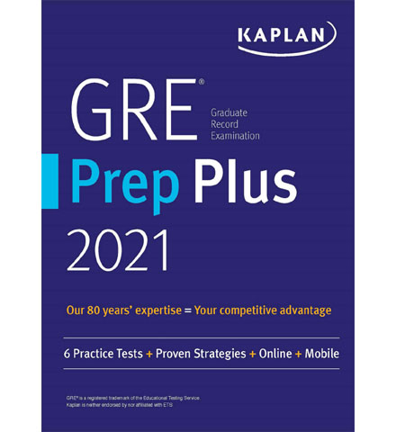 فایل کتاب Kaplan GRE Prep Plus 2021 Practice Tests
