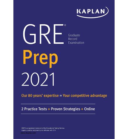 فایل کتاب Kaplan GRE Prep 2021 Practice Tests