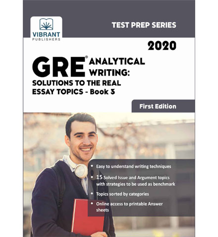 فایل کتاب Vibrant - GRE Analytical Writing - Solutions to the Real Essay Topics - Book 3 (2020)