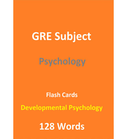 کتاب 128Words GRE Psychology Test Developmental Psychology