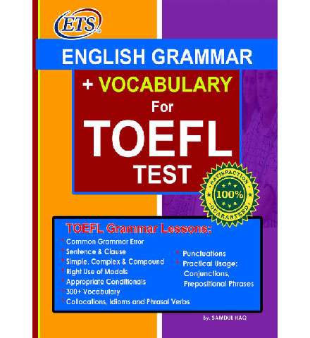 فایل کتاب ETS English Grammar & Vocabulary for TOEFL Test