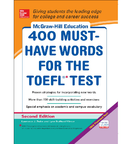 فایل کتاب McGraw-Hill Education 400 Must-Have Words for the TOEFL